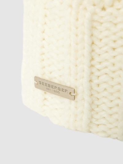 Seeberger Beanie in grof gebreide look Offwhite - 2