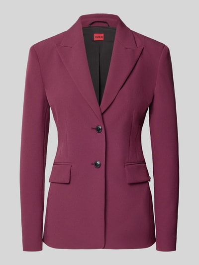 Productfoto, Regular Fit Blazer met opstaande reverskraag model 'ASMALLA-1' van HUGO, effen kleur, lange mouw, klepzakken, tweeknoopssluiting