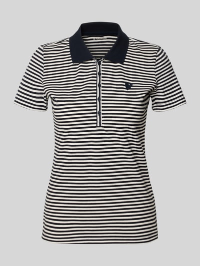 Tom Tailor Koszulka polo o kroju regular fit z mieszanki bawełny Granatowy 2