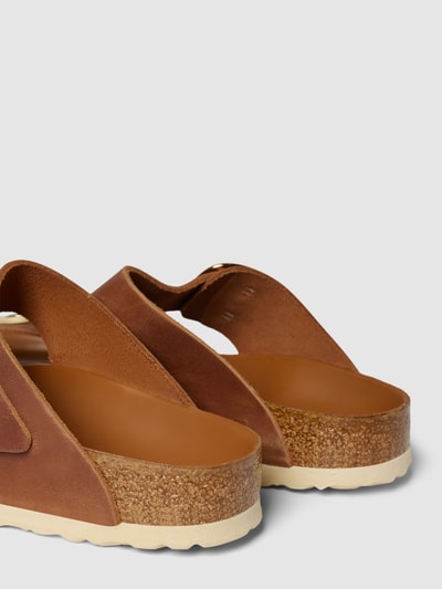 Birkenstock Zehentrenner aus Leder Modell 'Gizeh' Cognac 3