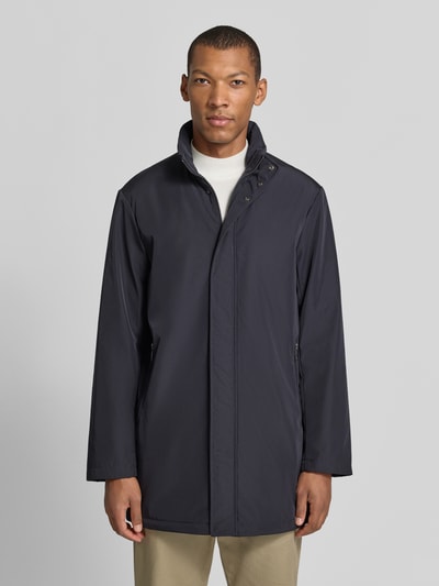 Armani Exchange Regular Fit Trenchcoat mit verdecktem Reißverschluss Marine 4