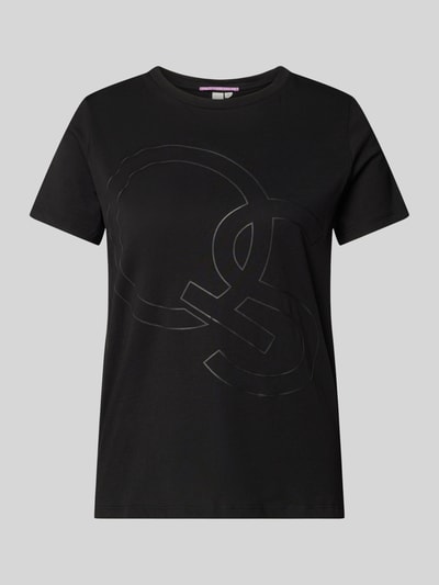QS T-Shirt mit Label-Print Black 2