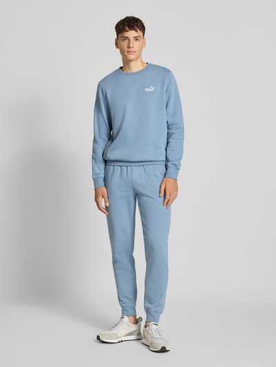 PUMA PERFORMANCE Sweatpants met labelstitching en elastische band Lichtblauw - 1