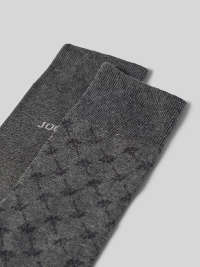 JOOP! Collection Socken mit elastischem Rippenbündchen im 2er-Pack Anthrazit 2