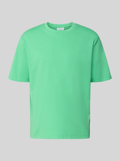 Produktfoto, Oversized T-Shirt mit Rundhalsausschnitt von Lindbergh in Grün, Herren T-Shirt aus Reine Baumwolle, Oversized, Rückenlänge 69 cm bei Größe M
