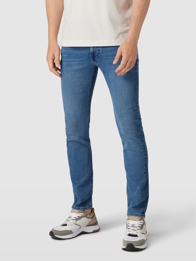 Tommy Hilfiger Slim fit jeans met knoop- en ritssluiting, model 'STEVEN' Blauw - 4