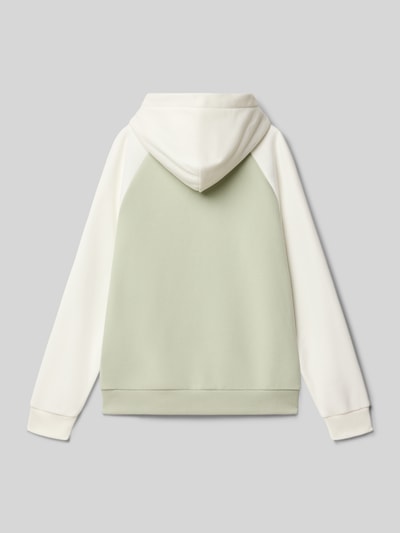 Tommy Hilfiger Teens Relaxed fit hoodie van katoenmix Rietgroen - 3