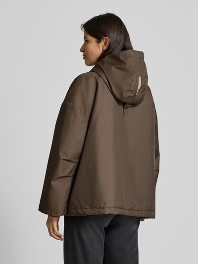 G-LAB Jas met rits en knoppenpaneel, model 'ROSIE' Taupe - 5