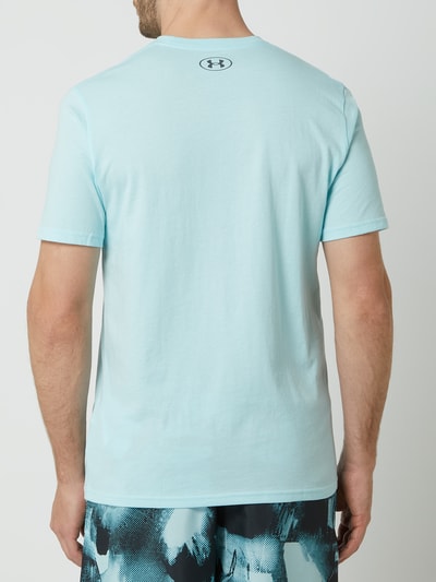 Under Armour Loose fit T-shirt met logo Aquablauw - 5