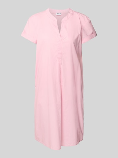 Jake*s Casual Knielanges Kleid mit V-Ausschnitt Fuchsia 2