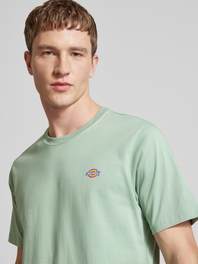 Dickies T-shirt z nadrukiem z logo model ‘MAPLETON’ Miętowy 3