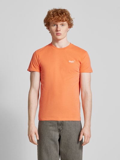 Superdry T-Shirt mit Label-Stitching Orange 4