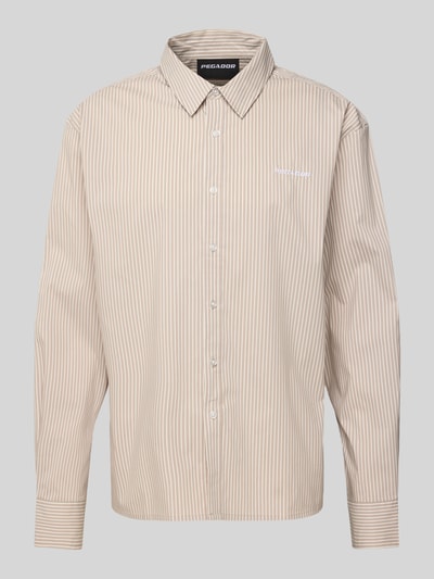 Pegador Oversized Freizeithemd mit Knopfleiste Taupe 2