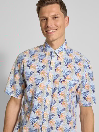 Fynch-Hatton Regular Fit Freizeithemd mit Button-Down-Kragen Orange 3