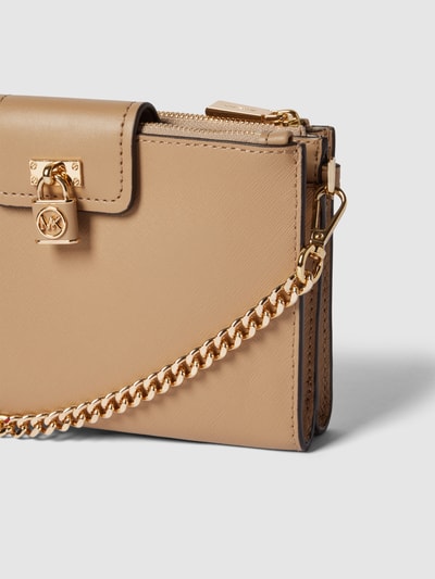 MICHAEL Michael Kors Schoudertas met labeldetails, model 'RUBY' Camel - 3