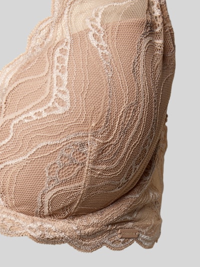 Calvin Klein Underwear BH in semitransparentem Design mit Hakenverschluss Beige 2