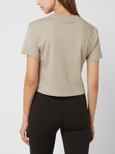 Guess Activewear Boxy fit T-shirt met logo, model 'Adele' Taupe - 5