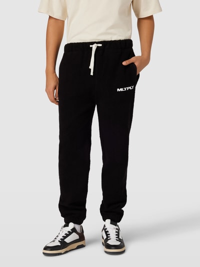 Multiply Apparel Jogpants mit Label-Print Black 4