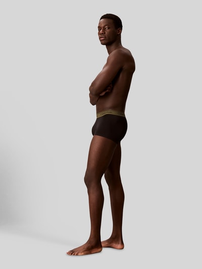 Calvin Klein Underwear Obcisłe bokserki z elastycznym paskiem z logo w zestawie 5 szt. Czarny 1