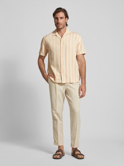 Jack & Jones Premium Regular fit vrijetijdsoverhemd met reverskraag, model 'MONTANA RESORT' Beige - 1