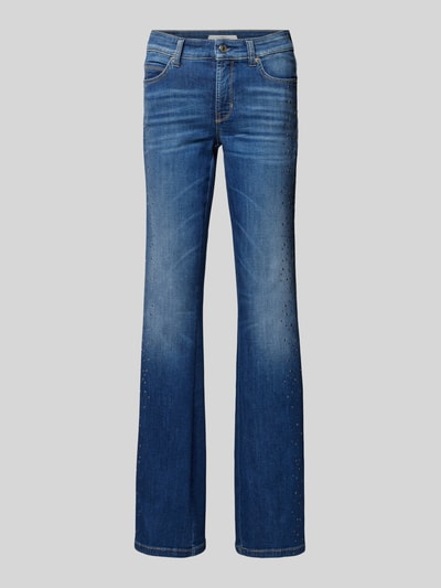 Cambio Flared Jeans mit Ziersteinbesatz Modell 'PARIS' Blau 2