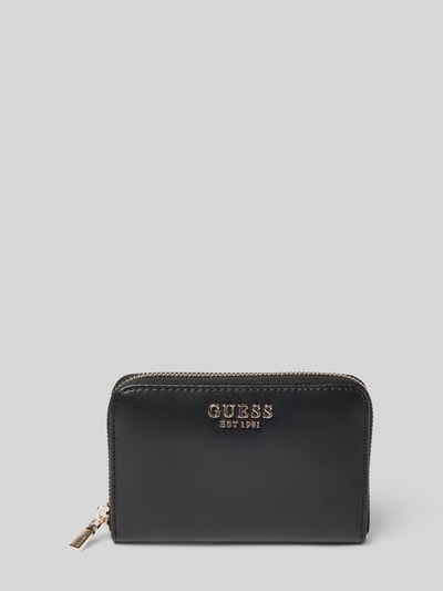 Guess Portemonnaie mit Label-Detail Modell 'LAUREL' Black 1