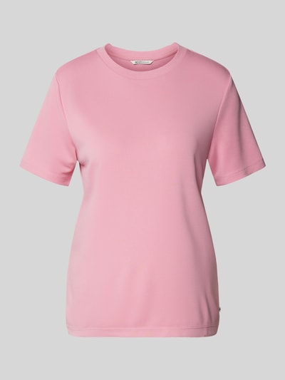 Tom Tailor Denim Regular Fit T-Shirt mit Rundhalsausschnitt Pink 2