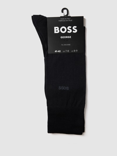 BOSS Socken mit Label-Print Dunkelblau 3