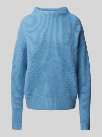 Jake*s Casual Oversized gebreide pullover met ribboorden Bleu - 2