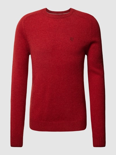 MCNEAL Strickpullover aus Lammwolle Kirschrot meliert 2