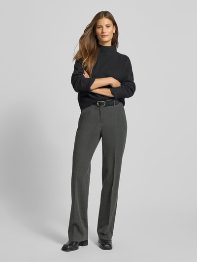 TONI Broek met wijde pijpen, model 'luisa' Antraciet - 1