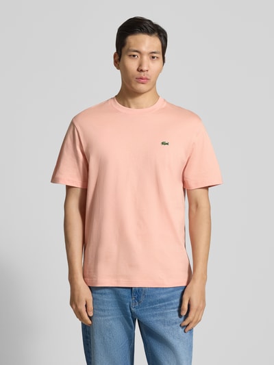 Lacoste Regular Fit Poloshirt aus reiner Baumwolle Altrosa 4