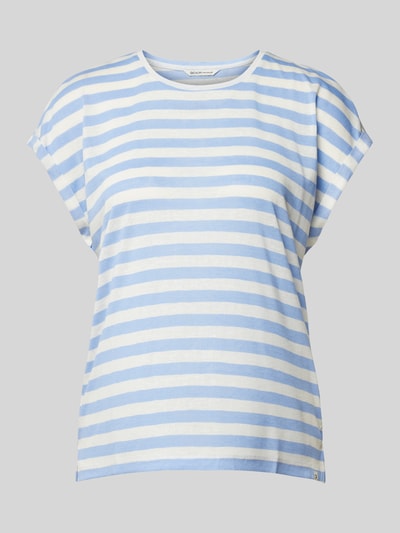 Tom Tailor Denim T-Shirt mit Streifenmuster Hellblau 2