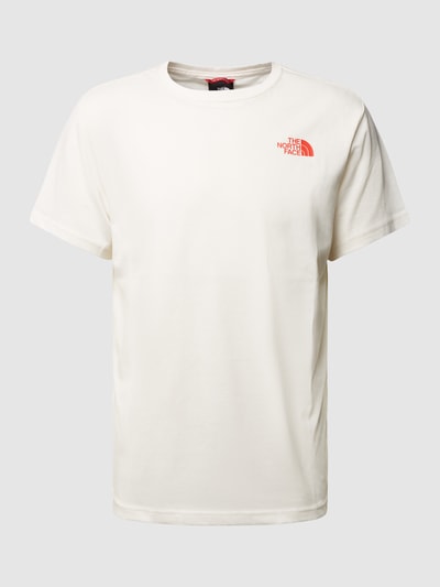 The North Face T-Shirt mit Label-Print Offwhite 1