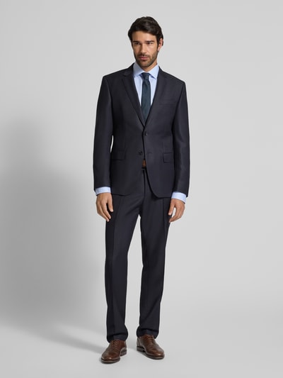 Christian Berg Men Regular Fit Businesshemd aus reiner Baumwolle mit extra langem Arm Bleu 1