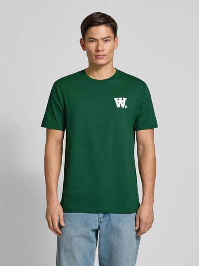 Wood Wood T-Shirt mit Logo-Print Modell 'Ace' Gruen 4