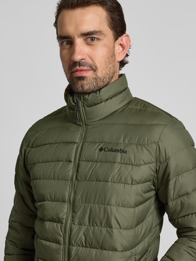 COLUMBIA Steppjacke mit Label-Print Oliv 3