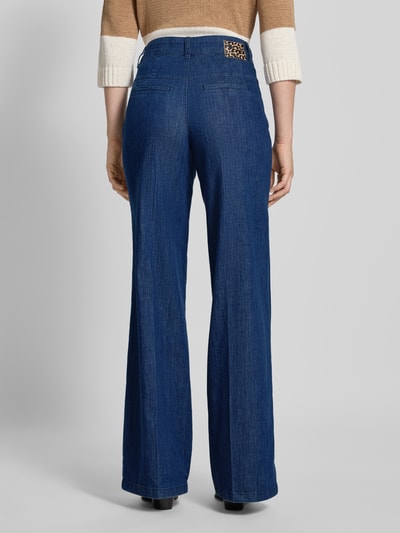 Oui Wide Leg Jeans mit Bügelfalten Jeansblau 5