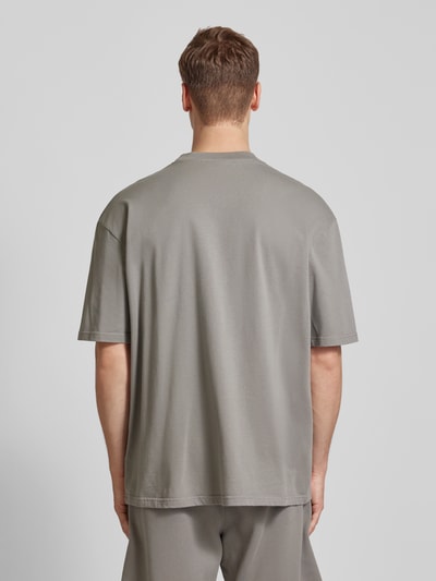 Pegador Oversized T-shirt met labelprint, model 'GILFORD' Middengrijs - 5