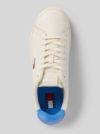 Tommy Jeans Low Top Sneaker aus echtem Leder Modell 'ARCHIVE' Weiss 3