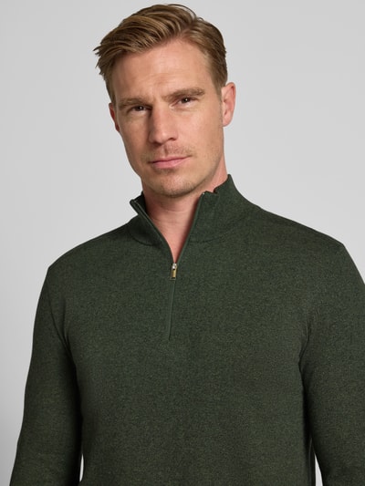 SELECTED HOMME Regular fit schipperstrui van puur katoen, model 'BERG' Olijfgroen gemêleerd - 3