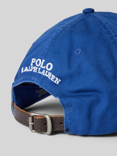 Polo Ralph Lauren Baseballpet met motiefstitching Koningsblauw - 3