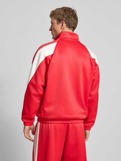 adidas Sportswear Trainingsjacke mit Stehkragen und Logo Rot 5