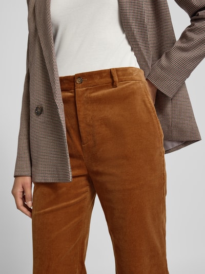 Lauren Ralph Lauren Flared Cut Cordhose mit Eingriff- und Gesäßtaschen Modell 'KADEN' Camel 3