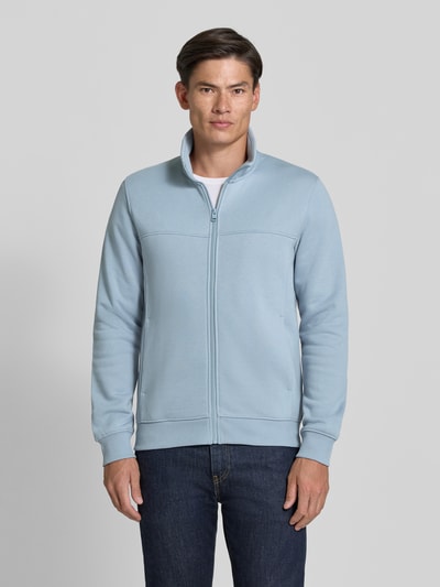 s.Oliver RED LABEL Bluza rozpinana o kroju regular fit z mieszanki bawełny Błękitny 4