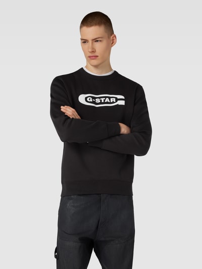 G-Star Raw Sweatshirt mit Label-Print Black 4