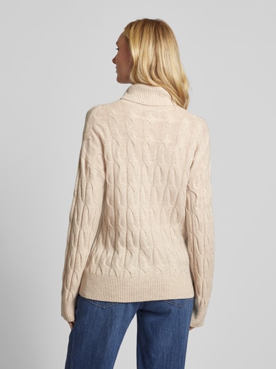 Tommy Hilfiger Strickpullover mit Rollkragen Beige 5