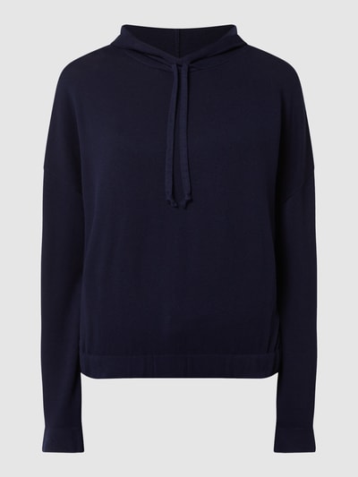 Rich & Royal Hoodie met kasjmier  Marineblauw - 2