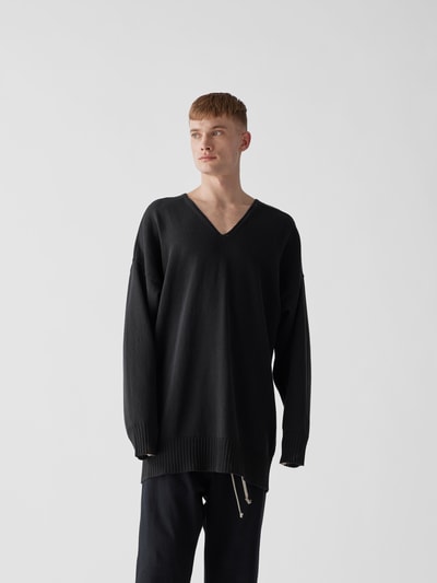 Rick Owens Pullover in Strick-Optik Schwarz 4
