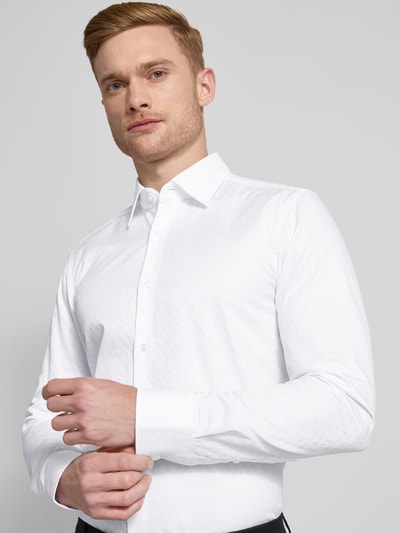 BOSS Slim Fit Business-Hemd mit Kentkragen Weiss 3